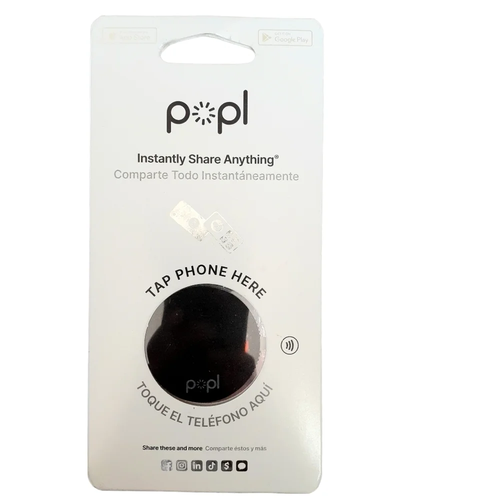 POPL buisness card social connection contact list phone book Black Phone tech
